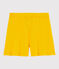Short en coton enfant fille jaune JAUNE