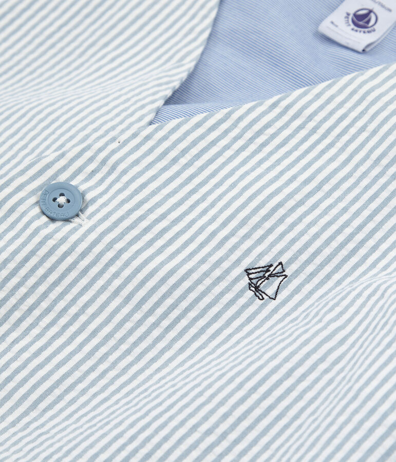 Gilet sans manche bleu FONTAINE/blanc MARSHMALLOW