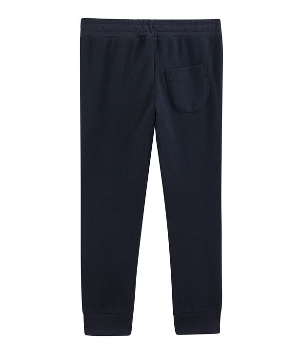 Pantalon maille enfant garcon bleu marine