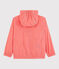 Coupe vent en polyester recyclé enfant fille - garçon rose GROSEILLER/blanc MARSHMALLOW