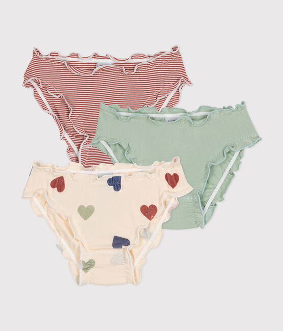 Lot de 3 culottes froufrou en coton enfant variante 1