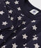Pyjama étoiles en tubique enfant bleu SMOKING/blanc MARSHMALLOW