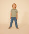 Tee-shirt rayé en jersey léger enfant garçon vert CROCO/ AVALANCHE