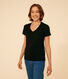 Tee-shirt LE DROIT col V en coton Femme