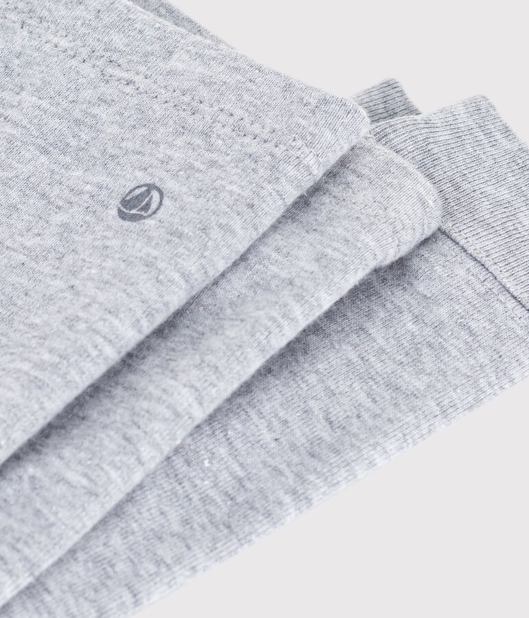 Legging b&eacute;b&eacute; en coton uni gris FUMEE CHINE