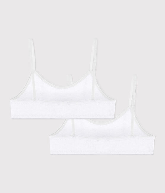 Lot de 2 brassières blanches petite fille variante 1