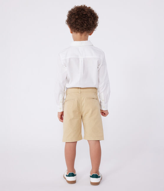 Bermuda en toile de coton enfant  garçon beige FACILE