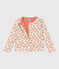 Cardigan imprimé en tubique matelassé enfant fille blanc AVALANCHE/ MULTICO