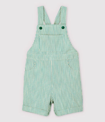 Salopette courte en serge craquante bébé garçon