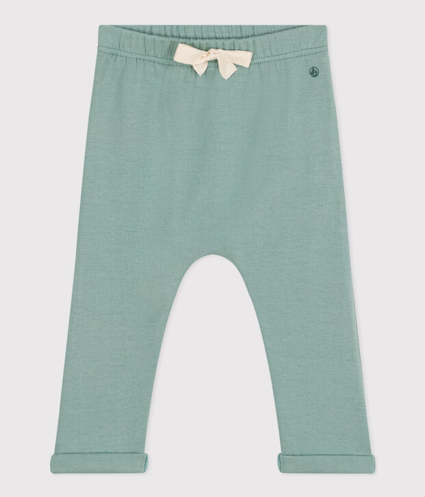 Pantalon en jersey &eacute;pais b&eacute;b&eacute; vert