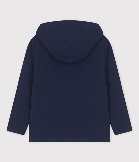 Sweatshirt à capuche enfant fille / garçon bleu SMOKING