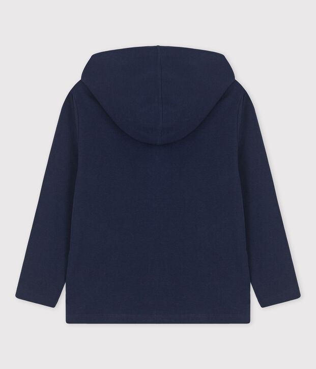 Sweatshirt &agrave; capuche enfant fille / gar&ccedil;on bleu marine