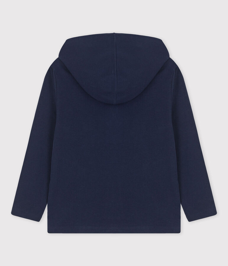 Sweatshirt &agrave; capuche enfant fille / gar&ccedil;on bleu SMOKING