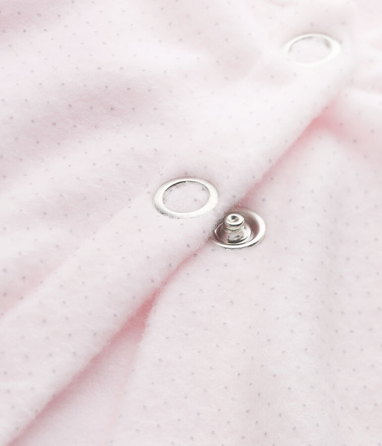 Robe de chambre petite fille rose/gris