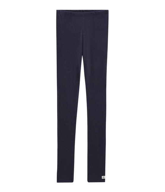 Legging chaud femme bleu SMOKING