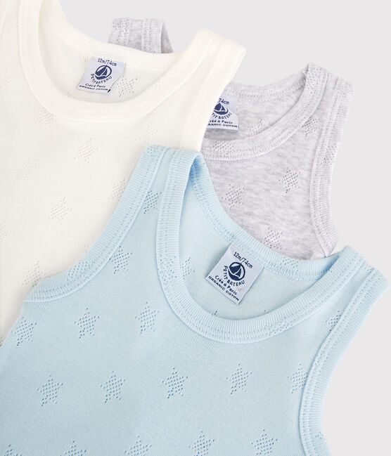 Lot de 3 bodies manches courtes pastel bébé variante 1