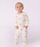 Pyjama b&eacute;b&eacute; en coton &eacute;ponge ouverture sans pression imprim&eacute; c&oelig;urs &eacute;cru/multicouleur