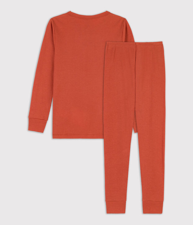 Pyjama en coton et lyocell enfant rose