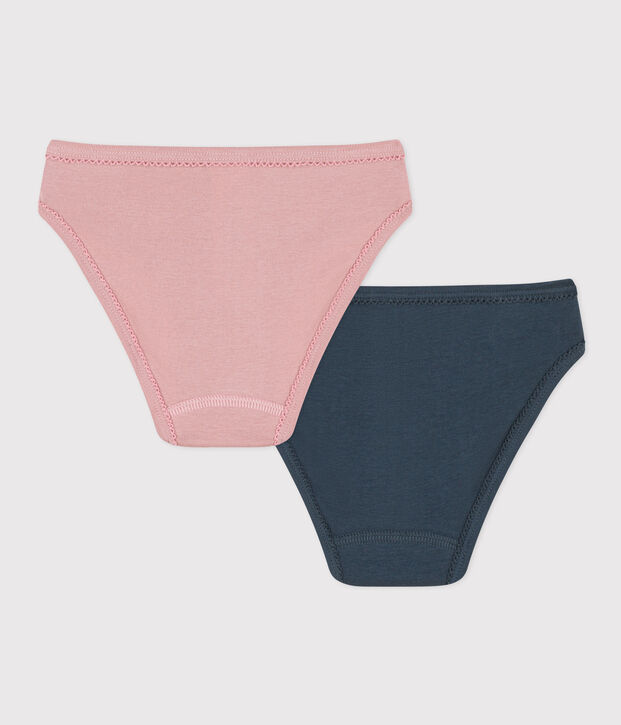 Lot de 2 culottes en coton petite fille multicouleur