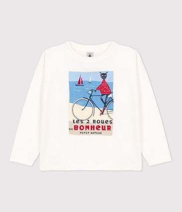 Tee-shirt manches longues en coton enfant fille