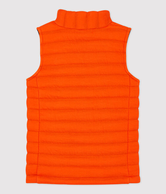 Blouson en tubique matelassé enfant fille / garçon orange CAROTTE