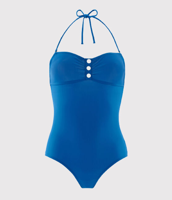 Maillot de bain 1 pièce femme bleu RIYADH