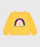Sweatshirt en molleton léger enfant fille jaune NECTAR