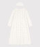 Chemise de nuit petite fille en velours blanc MARSHMALLOW/gris ARGENT