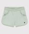 Short en bouclette éponge enfant fille vert HERBIER
