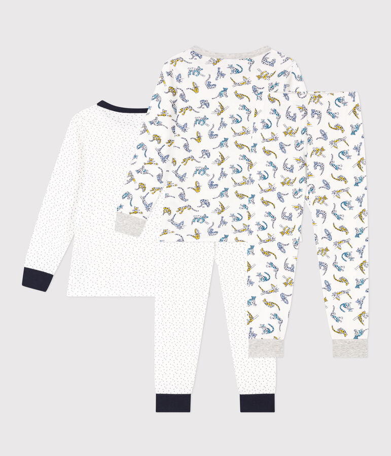 Lot de 2 pyjamas &eacute;toile et f&eacute;lin en coton enfant multicouleur