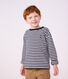 Tee-shirt enfant manches longues &agrave; rayures
