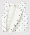 Gilet sans manches bébé en coton biologique ouatinée blanc MARSHMALLOW+GRIS/ MULTICO