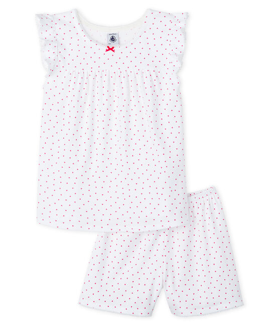 Pyjacourt Cœur Rose Petite Fille En Cote Petit Bateau
