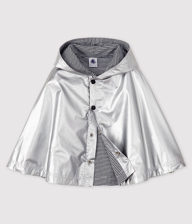 Cape b&eacute;b&eacute; fille/gar&ccedil;on d&eacute;perlante gris