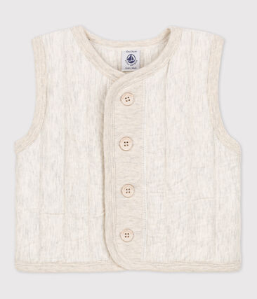 PETIT BATEAU - Veste bébé sans manche en tubique matelassé