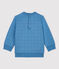 Sweatshirt matelassé bio  bébé. bleu POLOCHON