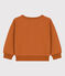 Sweatshirt imprimé en molleton enfant fille / garçon marron ECUREUIL