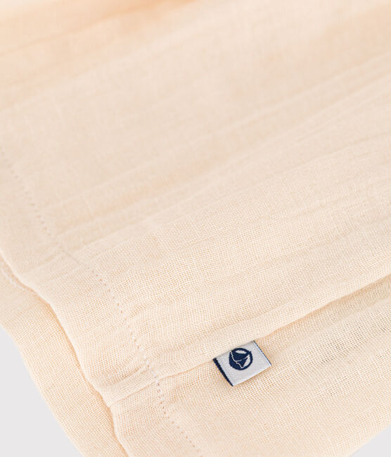 Robe manches longues bimatière bébé écru AVALANCHE