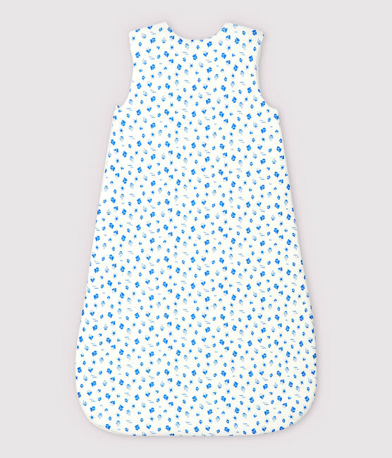 Gigoteuse bateaux bébé en coton biologique blanc MARSHMALLOW/bleu COOL