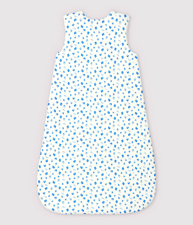 Gigoteuse bateaux b&eacute;b&eacute; en coton biologique blanc MARSHMALLOW/bleu COOL
