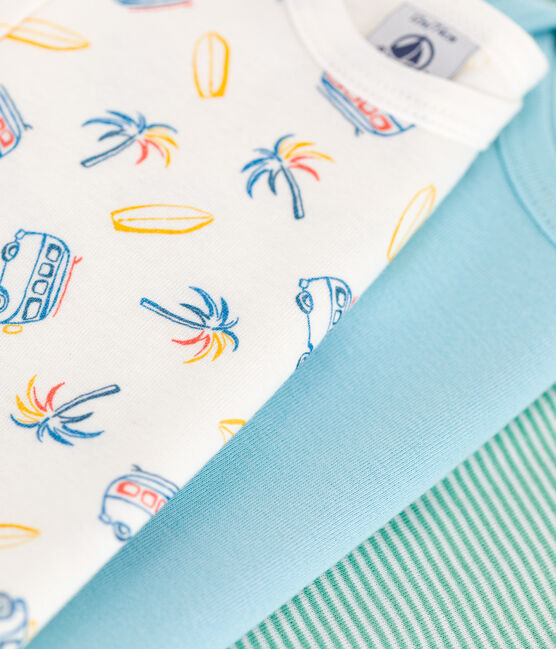 Lot de 3 bodies manches courtes en coton vans bébé variante 1