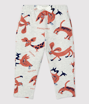 PETIT BATEAU - Pantalon imprimé animaux en molleton bébé