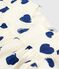 Blouse enfant en popeline de coton manches courtes imprimée bleu MILK/ SOIR