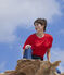 Tee-shirt LE BOXY en coton Femme rouge PEPS
