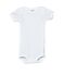 Body US bébé manches courtes en coton uni blanc Ecume