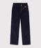 Pantalon enfant en velours bleu marine