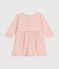 Robe manches longues en tubique bébé rose AVALANCHE/ ROSELINE