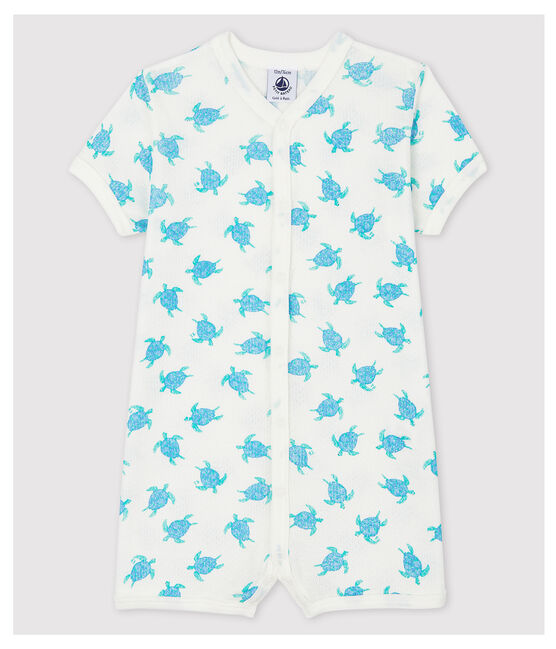 Combicourt tortues en coton ultra léger blanc MARSHMALLOW/blanc MULTICO