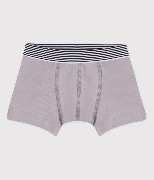 Boxer petit gar&ccedil;on en coton gris