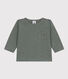 Tee-shirt manches longues en jersey flammé bébé
